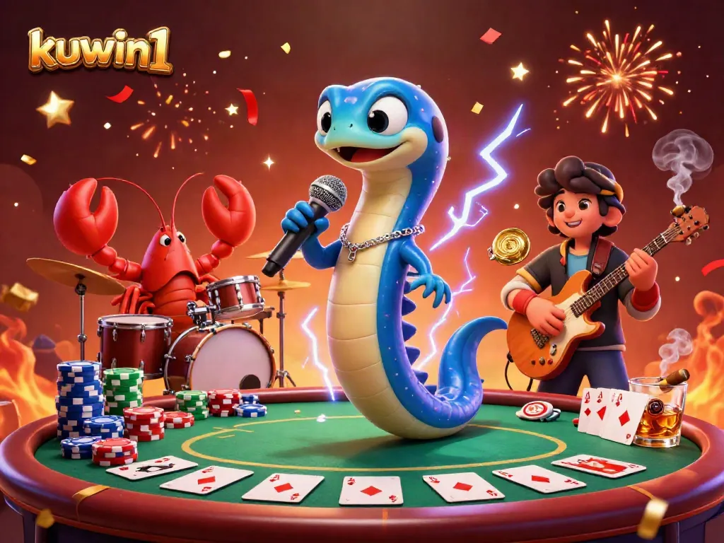 Experience excitement at kuwin1 with electric eels, a lobster drummer, and seahorse guitarist in an underwater casino.