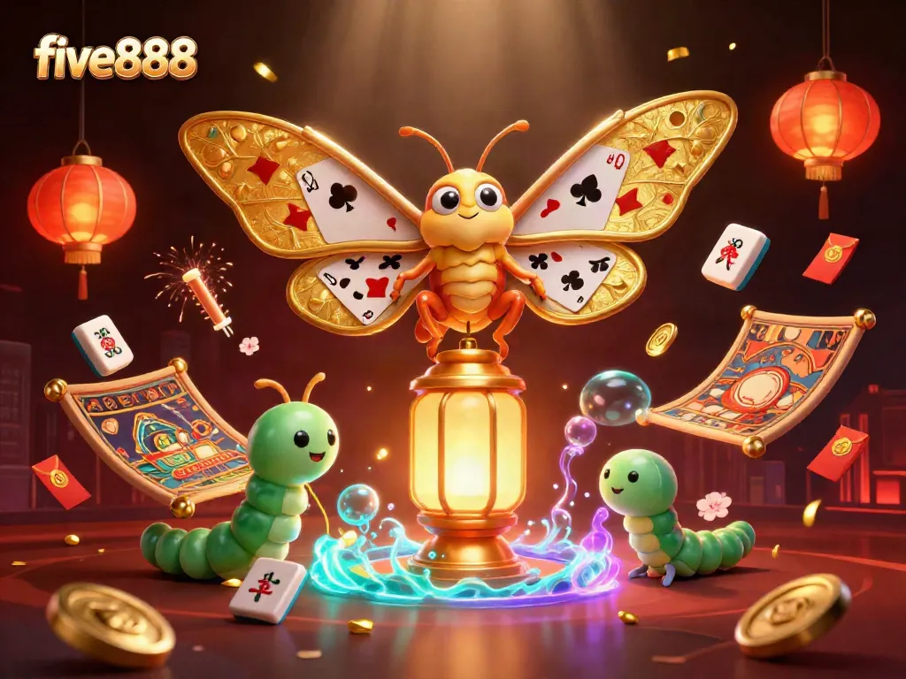 Experience thrilling games at five888 with vibrant graphics featuring unique casino elements.