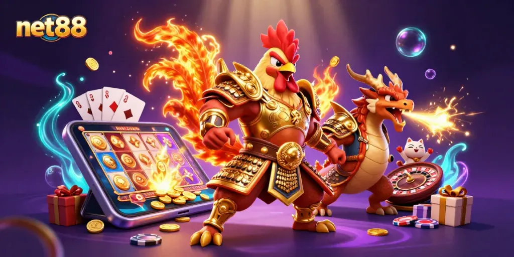 Experience exciting wins with net88's vibrant casino scene featuring thrilling gaming action.