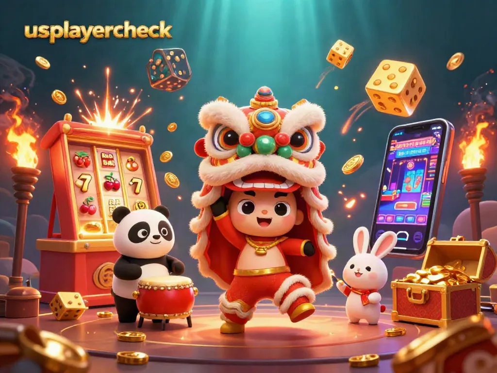 Engage with usplayercheck’s vibrant casino scene featuring thrilling games, festive elements, and expert characters.