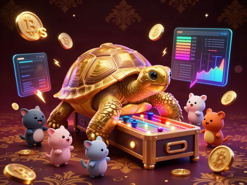 Experience excitement at 8s as animals play on the vibrant golden tortoise pinball machine!