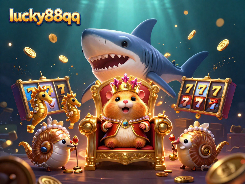 Engage with the thrilling world of lucky88qq through a dynamic casino scene filled with energetic slot elements.