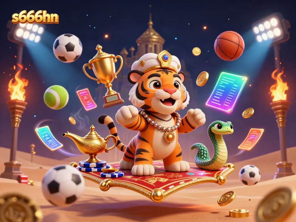 Engage with thrilling sports action at s666hn, featuring a vibrant tiger sultan and dynamic game elements.